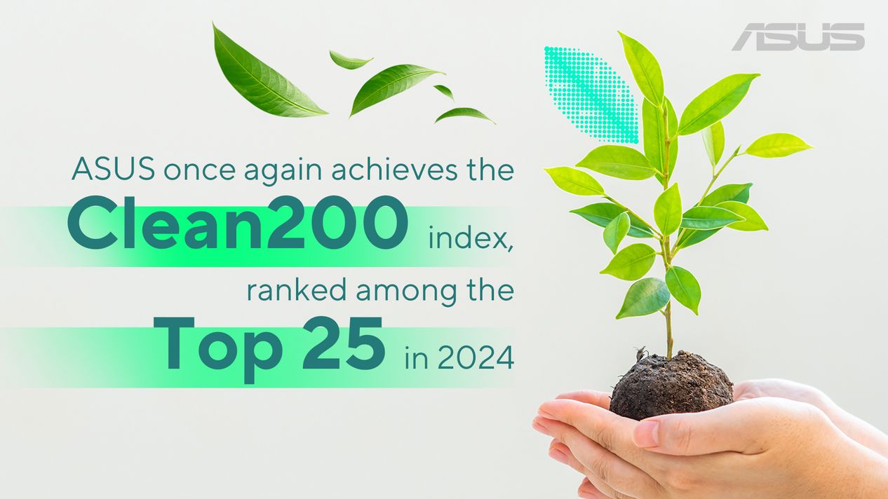 Asus Today Announced It Has Been Ranked Among the Top 25 in the 2024 Clean200. (1)